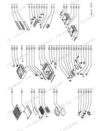 Схема №2 KVN 3115/0 с изображением Корпусная деталь для холодильной камеры Whirlpool 481945299697