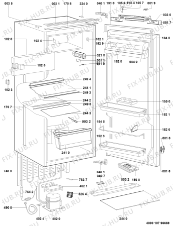 Схема №1 KVI 2951 A+++ с изображением Криостат для холодильника Whirlpool 481010647620