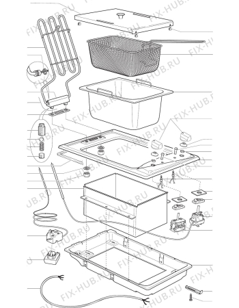 Схема №1 DS30DF с изображением Провод для плиты (духовки) DELONGHI 054091