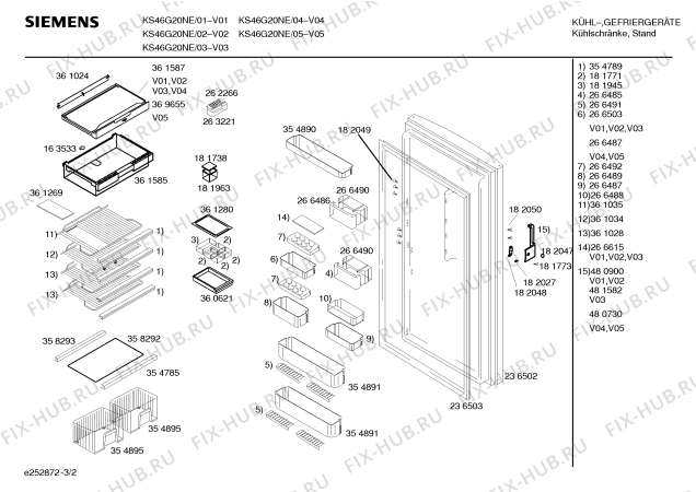 Схема №1 KSG4620NE с изображением Дверь для холодильника Siemens 00236502
