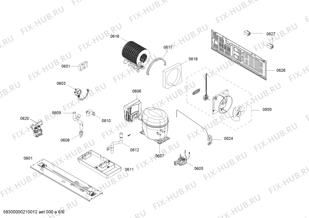 Взрыв-схема холодильника Bosch KAD92AI20A - Схема узла 06