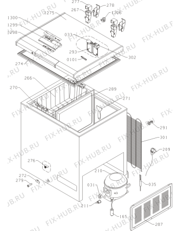 Схема №1 FHE302IW (376272, ZS436E) с изображением Крышка для холодильной камеры Gorenje 379212