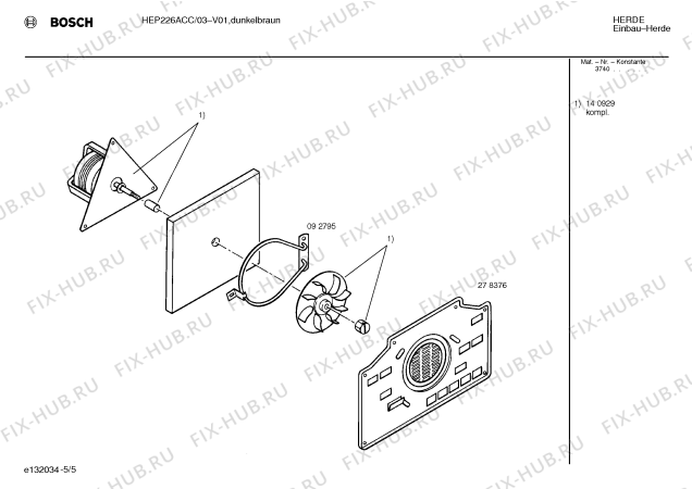 Схема №2 HEP225A с изображением Переключатель для электропечи Bosch 00152215