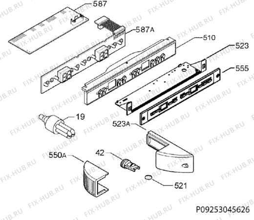 Взрыв-схема холодильника Juno Electrolux JCG94188 - Схема узла Diffusor