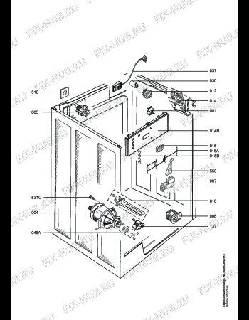 Взрыв-схема стиральной машины Aeg LAV767EX - Схема узла Electrical equipment 268