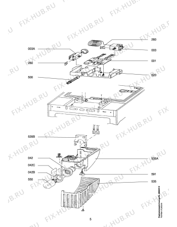 Взрыв-схема холодильника Aeg BLOMBERG KI51460 - Схема узла Refrigerator electrical equipment