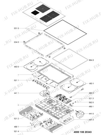 Схема №1 ITIS 641 F F с изображением Затычка для электропечи Whirlpool 481010820431