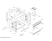 Схема №3 BO250101 с изображением Панель для плиты (духовки) Bosch 00681116