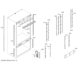 Схема №7 B36IT800NP Bosch с изображением Монтажный набор для холодильника Bosch 11019515