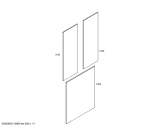 Схема №1 CIZ36490 с изображением Внешняя дверь для холодильника Siemens 00246181