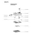 Схема №1 FDD95D10/9RA с изображением Кабель для вафельницы (бутербродницы) Krups TS-01038240