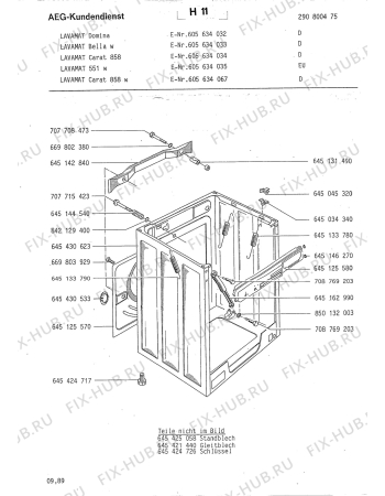 Взрыв-схема стиральной машины Aeg LAV551 W - Схема узла Section4