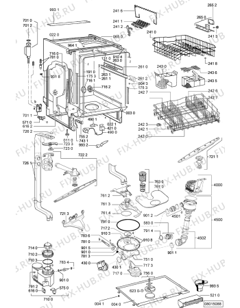 Схема №2 ADP 18 PC IX с изображением Обшивка для электропосудомоечной машины Whirlpool 480140100525