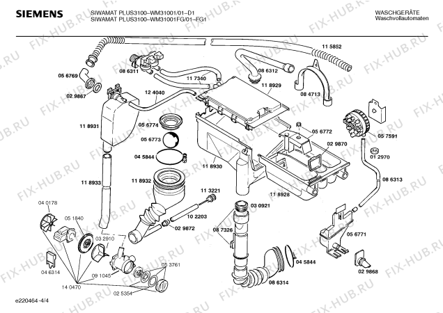 Схема №2 WM31001FG SIWAMAT PLUS 3100 с изображением Панель управления для стиральной машины Siemens 00271246