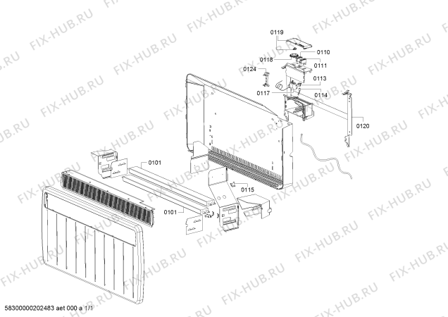 Схема №1 30/0171 PLX750 с изображением Переключатель для составляющей Bosch 00622506