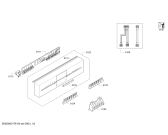 Схема №4 SR26T294EU с изображением Передняя панель для посудомойки Siemens 00749207