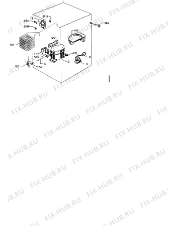 Взрыв-схема холодильника Kuppersbusch UK187-4 - Схема узла Functional parts