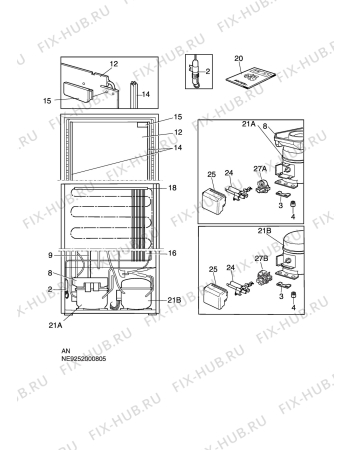 Взрыв-схема холодильника Electrolux ER8395B - Схема узла C10 Cold, users manual