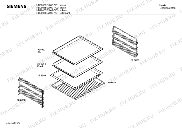 Схема №5 HB28025EU с изображением Панель управления для духового шкафа Siemens 00367184