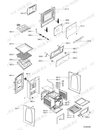Схема №2 ACM 839/WH/01 с изображением Панель для плиты (духовки) Whirlpool 481245359923