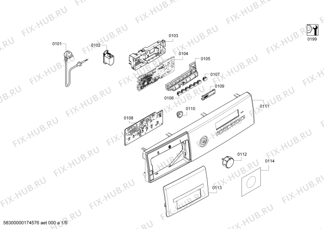 Схема №3 WAT28350GB с изображением Траверса для стиральной машины Bosch 11003670