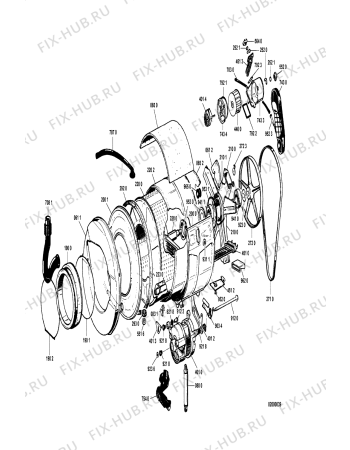 Схема №3 WTI 910 с изображением Запчасть для стиральной машины Whirlpool 481990500419