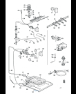 Схема №1 TGX 554/1 A с изображением Рукоятка для плиты (духовки) DELONGHI 037278061