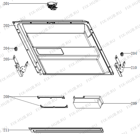 Взрыв-схема посудомоечной машины Gorenje GS62010WUK (588562, WQP12-7605V) - Схема узла 02