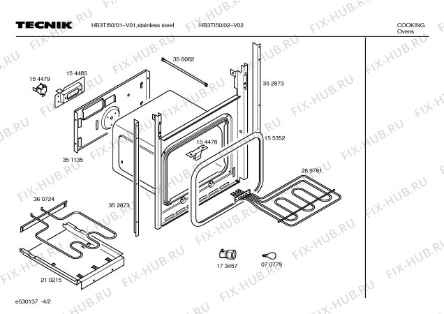 Схема №2 HB3TI50 с изображением Панель для плиты (духовки) Bosch 00356147