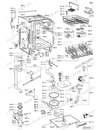 Схема №2 ADP 7979/8 WH с изображением Панель для посудомоечной машины Whirlpool 480140100512