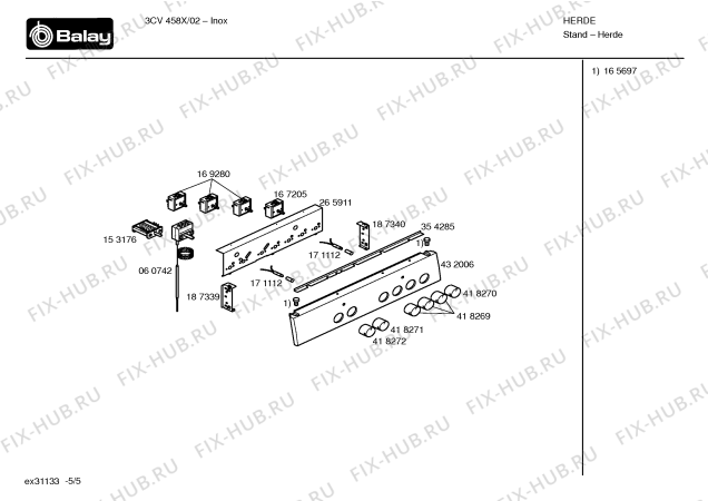 Схема №2 HSN592NEU с изображением Конфорка для плиты (духовки) Bosch 00267191