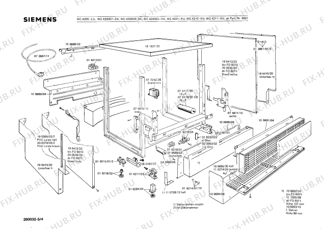 Взрыв-схема посудомоечной машины Siemens WG4211 LADY 420 - Схема узла 04