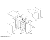 Схема №3 SPS40E42RU с изображением Передняя панель для посудомоечной машины Bosch 00707279
