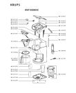 Схема №1 KM506550/5CB с изображением Держатель фильтра для электрокофемашины Krups SS-200543