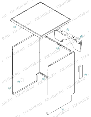 Взрыв-схема посудомоечной машины Asko D5253 FS TDE TW   -SS FS Soft (339708, DW70.3) - Схема узла 07