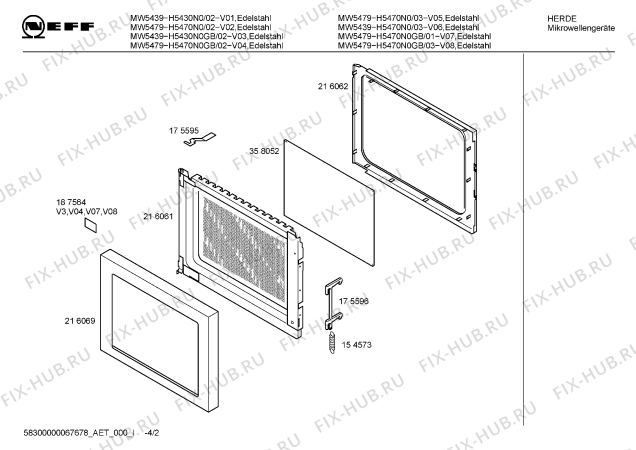 Схема №2 H5430N0GB MW 5439 с изображением Всякое Bosch 00187564