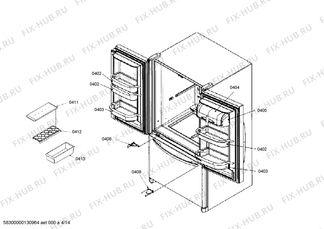 Схема №7 RY495300 с изображением Водяной фильтр для холодильника Bosch 00642372