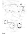 Схема №1 AWO/C 81200 с изображением Модуль (плата) для стиралки Whirlpool 481010630900