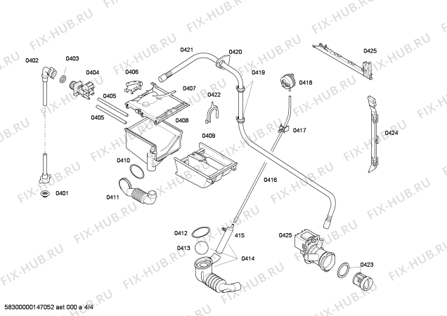 Схема №1 4TS60080A с изображением Силовой модуль для стиралки Bosch 00674699