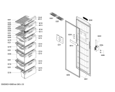 Схема №1 GSN32V70SA с изображением Дверь для холодильной камеры Bosch 00246826