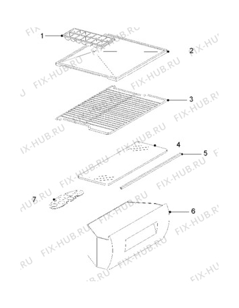 Взрыв-схема холодильника Electrolux ER6243T - Схема узла Furniture