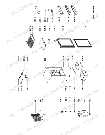 Схема №1 A160 NV с изображением Дверка для холодильника Whirlpool 481941879508