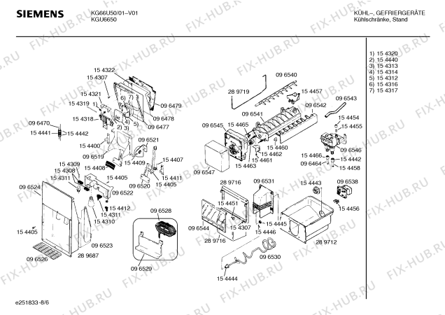 Схема №3 KGU6650 с изображением Наклейка для холодильной камеры Siemens 00154408