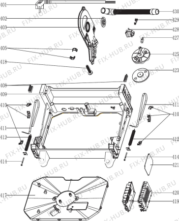 Схема №5 DEDW645S с изображением Запчасть для электропосудомоечной машины DELONGHI DAU1591002