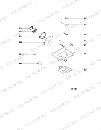 Схема №3 SMW1S (F080259) с изображением Переключатель для духового шкафа Indesit C00302206