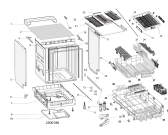 Схема №2 WBO3O33DLX (F101369) с изображением Панель управления для посудомоечной машины Indesit C00504138