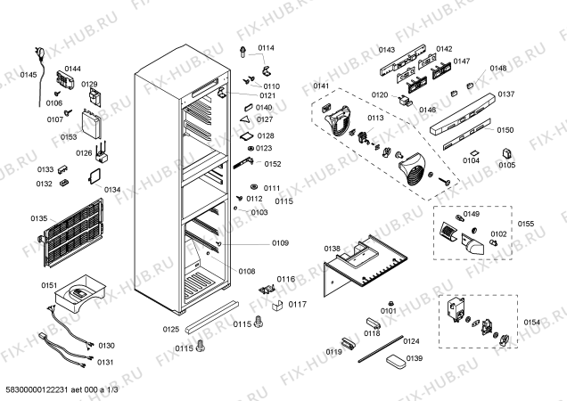 Схема №1 KGF33240 с изображением Стеклянная полка для холодильной камеры Bosch 00441270