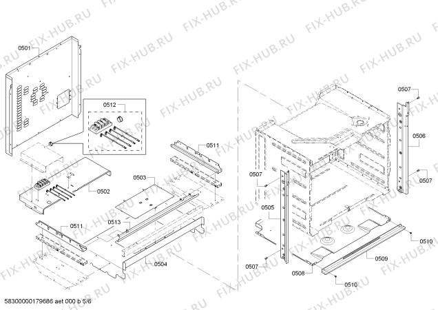 Схема №4 HBLP651RUC Bosch с изображением Кабель для электропечи Bosch 00758981