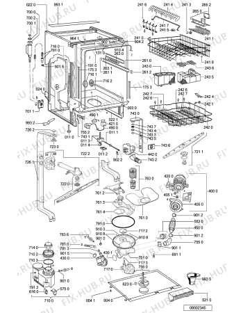 Схема №1 GSXE 7588 с изображением Обшивка для посудомоечной машины Whirlpool 481245371507