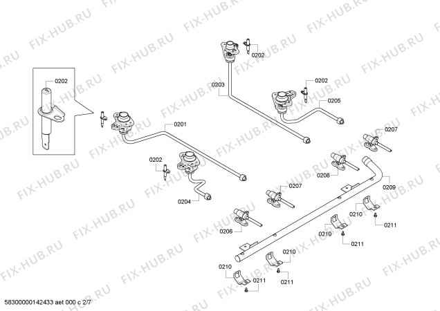 Схема №5 HDS7052C с изображением Провод для плиты (духовки) Bosch 00423472
